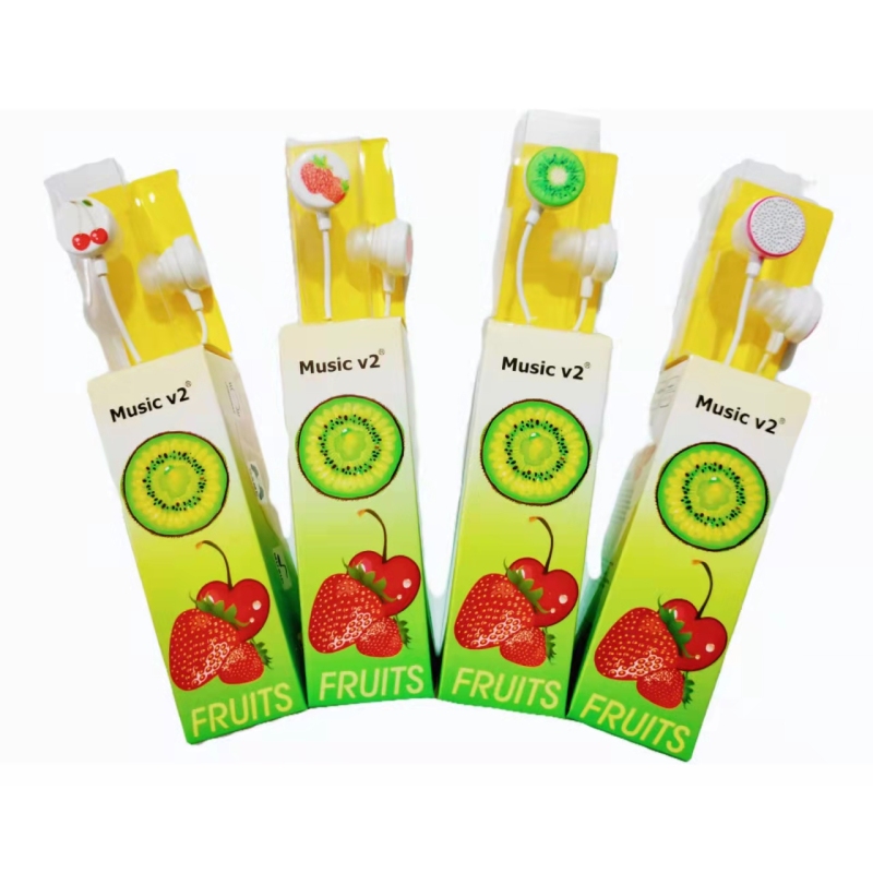 auriculares de frutas