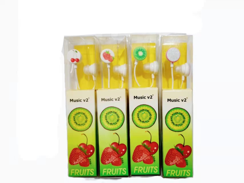 auriculares de frutas