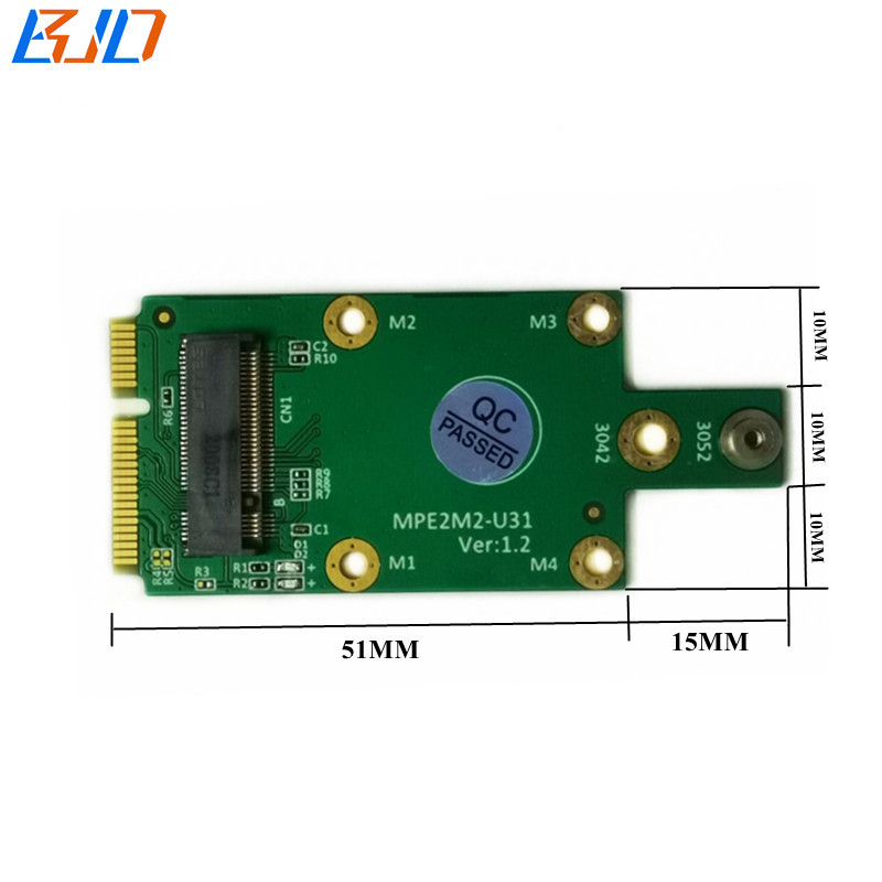 Mini PCI-E Interface USB 3.0 Signal to M.2 NGFF Key B Slot Adapter With 2 * SIM Card Socket for 3042 3052 Type 5G 4G 3G LTE Modem Module