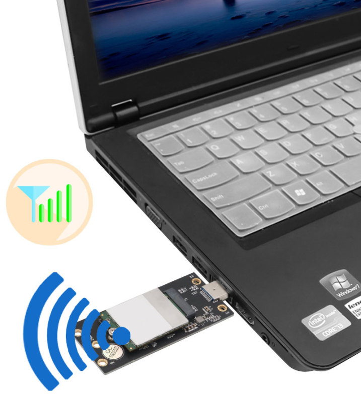 NGFF M.2 M2 B-Key to USB 3.0 Wireless Module Adapter Card with Dual NANO SIM Slot For 5G 4G LTE GSM Modem