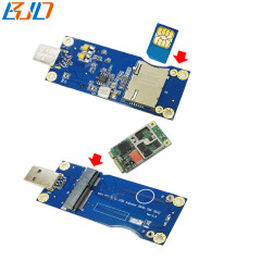 Mini PCI-E 52Pin MPCIe to USB 2.0 Connector Wireless Module Adapter Card with SIM Slot VER 5.0 for GSM 3G 4G LTE Modem