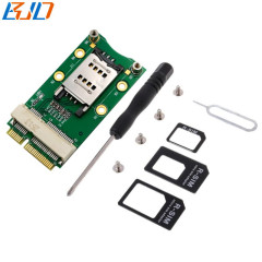 Mini PCI-E 52Pin to MPCIe Wireless Module Adapter Card with SIM Slot for GSM 3G 4G LTE Modem