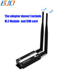 NGFF M.2 Key-B to USB 3.0 Wireless Adapter Card Dual Antenna Protection Case for 3G 4G LTE GSM Modem Module