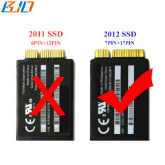 7+17Pin NGFF M.2 B-Key SATA Protocol SSD Adapter Converter Card for 2012 2013 Macbook A1425 A1398 MC975 MC976 MD212 MD213 ME662 ME664 ME665