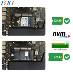 NGFF M.2 Key-M 2230 2242 Single Side NVME SSD Converter Adapter Card for 13" 2016 2017 MacBook Pro A1708
