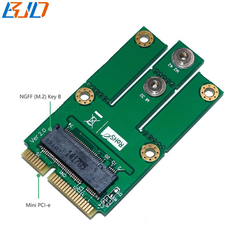 M.2 NGFF Key B to Mini PCI-E MPCIe 52PIN Wireless Adapter Card with SIM Slot for 3G 4G LTE GSM Modem