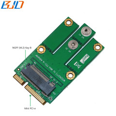 Mini PCI-E MPCIe 52PIN to M.2 NGFF Key B Wireless Adapter Card for GSM GPS GPRS 3G 4G LTE Modem