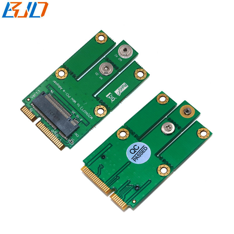 Mini PCI-E MPCIe 52PIN to M.2 NGFF Key B Wireless Adapter Card for GSM GPS GPRS 3G 4G LTE Modem
