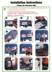 Mini PCI-E MPCIe 52Pin to PCI Express 1X Wireless Adapter Card With SIM Slot Dual Antenna For 4G LTE GSM Modem / Wifi BT Module