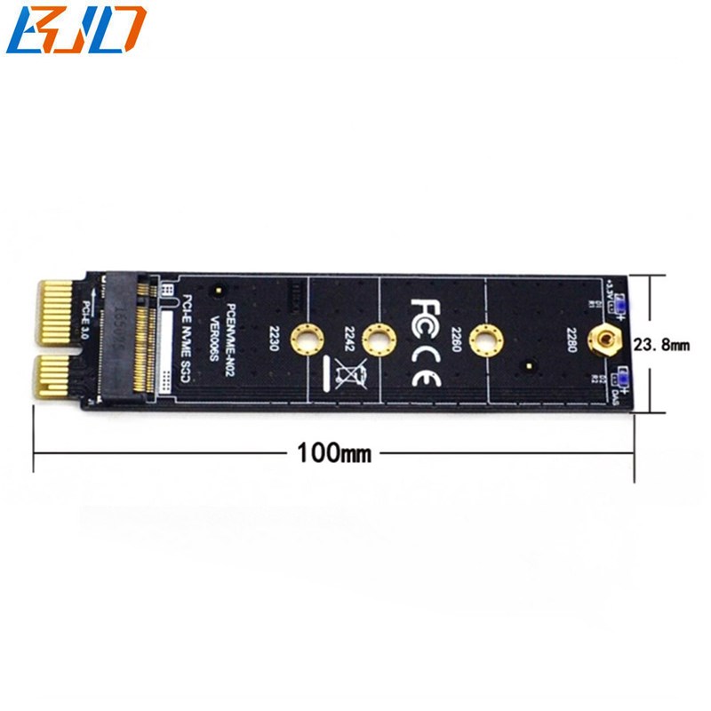 M.2 NGFF M-key NVME SSD Adapter PCI-E 1X PCIe X1 Riser Card for PM961 960EVO SM961 PM951 SM951 M2 NVME SSD
