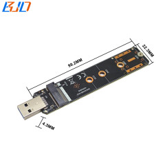 M.2 NGFF Key M / Key B-M to USB 3.0 Connector Adapter SSD Enclosure Case for M2 NVME / SATA SSD