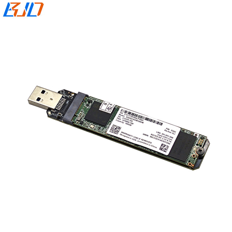 M.2 NGFF Key M / Key B-M to USB 3.0 Connector Adapter SSD Enclosure Case for M2 NVME / SATA SSD