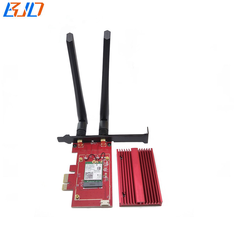 5374Mbps Wifi Adapter PCI-E 1X Wireless Card AX210 2.4G 5G 6G 802.11ac/ax WiFi6E BT5.3 MU-MIMO For Game PC Computer