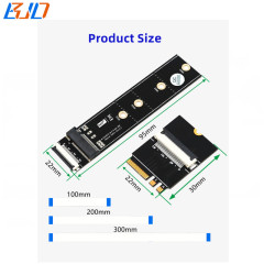 NGFF M2 M Key to Key A + E Extension Cable M.2 SSD Adapter Card Support 2230 2242 2260 2280 NVME SSD