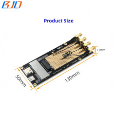 USB Type-C Connector to NGFF M.2 B-Key Wireless Adapter Card Nano SIM Slot With 4 SMA Antennas For 5G 4G LTE Module