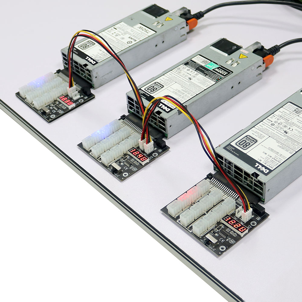 12 Ports ATX 6Pin 6PIN Connector Server Power Supply Breakout Board