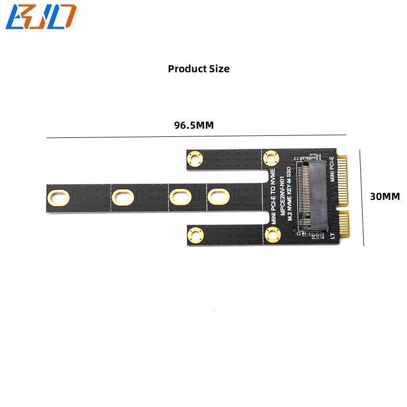 Mini PCI-E to M.2 NVME Adapter Card Board Converter Expansion Card Supports 2230 2242 2260 2280 M2 NGFF NVME PCIE M Key SSD