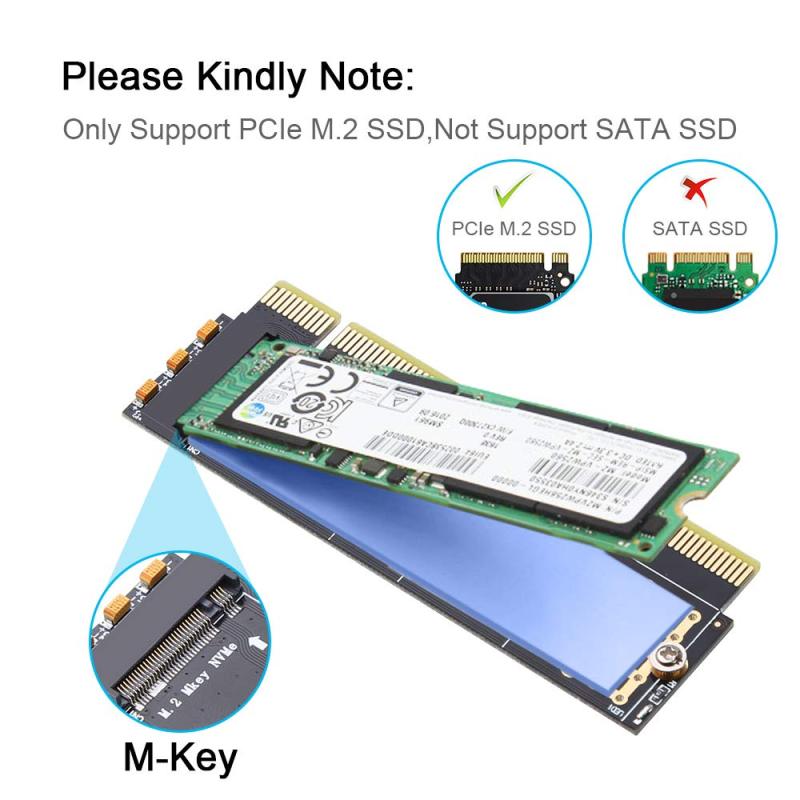 M.2 NGFF Key M SSD Adapter to PCI-E PCIe 4X 8X 16X Converter Riser Card for M2 NVME SSD