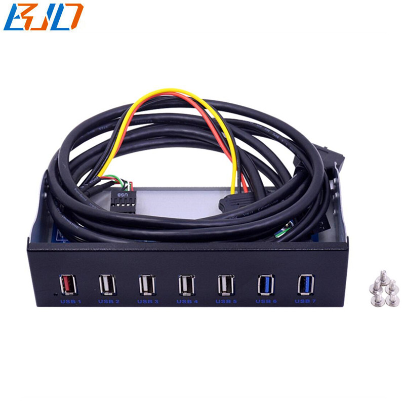 2 * USB 3.0 & 4 x USB 2.0+BC 1.2 Fast Quick Changer Connector 5.25 inch Desktop Optical Drive USB Front Panel