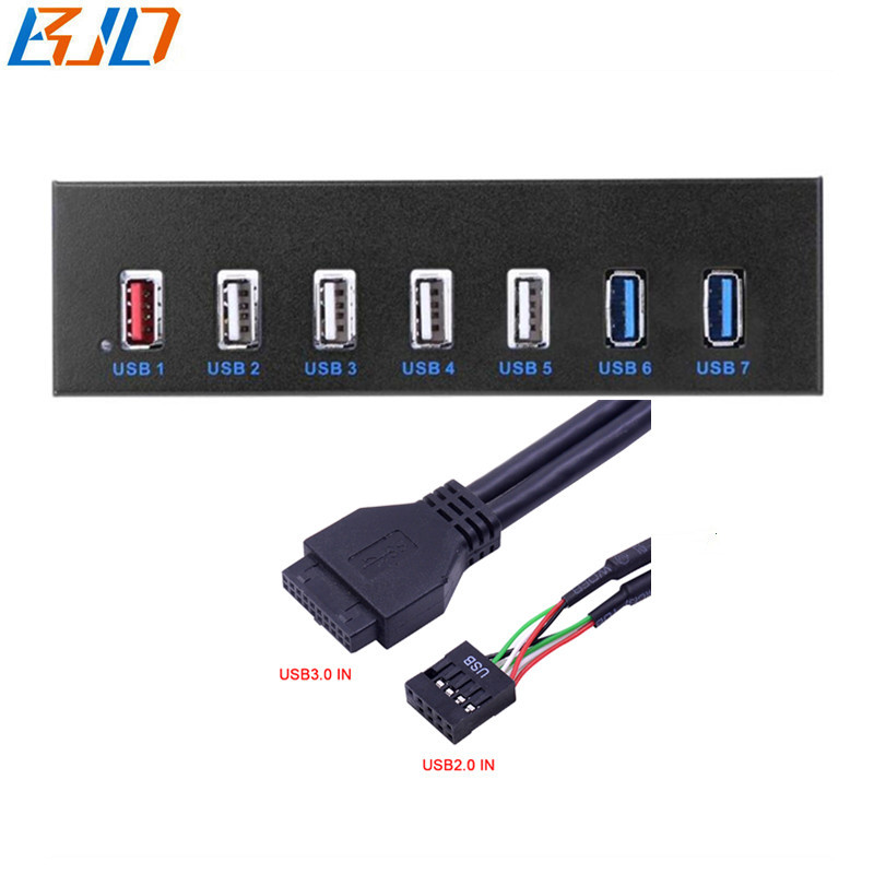 2 * USB 3.0 & 4 x USB 2.0+BC 1.2 Fast Quick Changer Connector 5.25 inch Desktop Optical Drive USB Front Panel