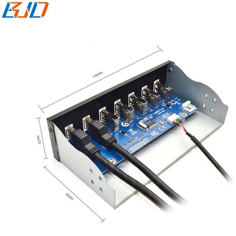 2 * USB 3.0 & 4 x USB 2.0+BC 1.2 Fast Quick Changer Connector 5.25 inch Desktop Optical Drive USB Front Panel