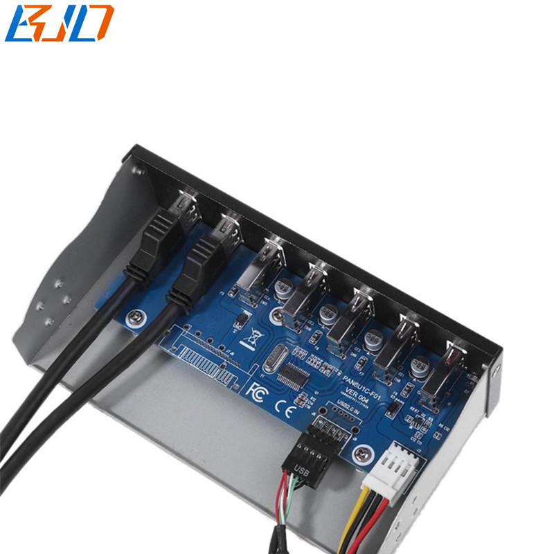 2 * USB 3.0 & 4 x USB 2.0+BC 1.2 Fast Quick Changer Connector 5.25 inch Desktop Optical Drive USB Front Panel