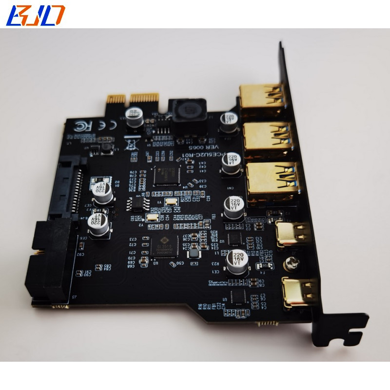 5 * USB Expansion Card 3 USB 3.0 Type-A + 2 Type-C to PCI-