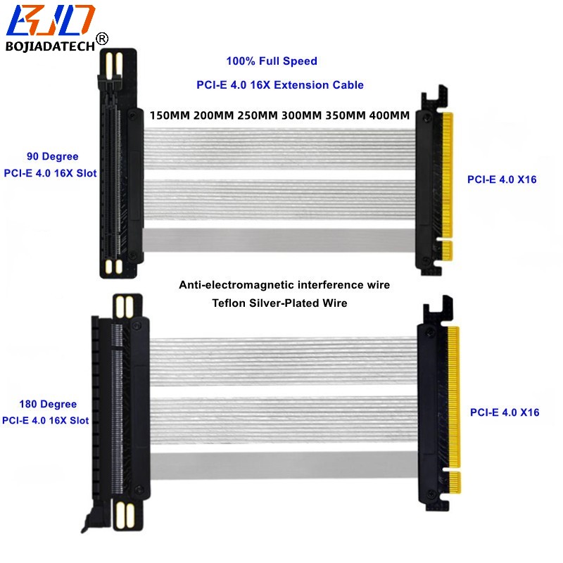 PCI Express PCIE 4.0 16X to X16 Graphics Card Extender Riser Extension