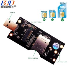 NGFF M.2 Key-B Slot USB 3.0 Adapter Converter Card with Standard SIM Slot For 5G 4G LTE GSM Module Modem