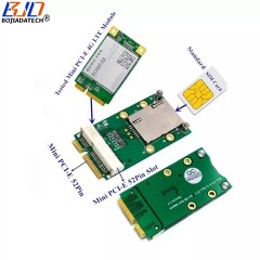 Mini PCI-E 52Pin to Mini PCIe Wireless Module Adapter Card with SIM Slot for GSM 3G 4G LTE Modem