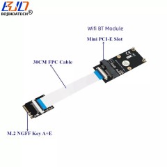 M.2 NGFF Key A+E Interface to Mini PCI-E MPCIe Slot Wireless Adapter Card With 30CM FPC Cable For Wifi BT Module