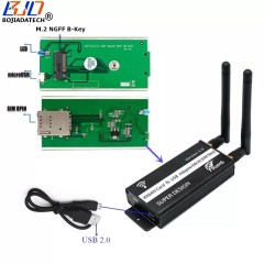 NGFF M.2 Key-B Wireless To USB 3.0 Adapter Card Dual Antenna Protection Case for GSM GPS GPRS WLAN WWLAN 3G 4G LTE Modem Module