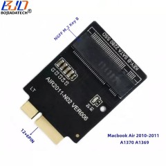 12+6Pin NGFF M.2 Key-B M2 SATA SSD Adapter Card for Macbook Air 2010 2011 A1369 A1370 1375 A1377 MC968 MC969 MC965 MC966