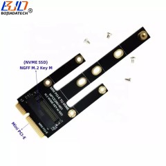 Mini PCI-E to M.2 NVME Adapter Card Board Converter Expansion Card Supports 2230 2242 2260 2280 M2 NGFF NVME PCIE M Key SSD