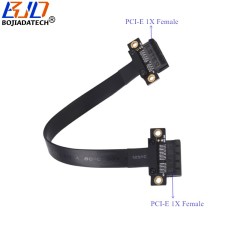 PCI Express PCI-E 3.0 1X to X1 Riser Ribbon Extension Cable Female to Female 20CM