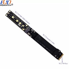 M.2 NGFF Key-M NVME SSD Adapter Card Flexible Extension Cable 20CM for 2230 2242 2260 2280 M2 NVME SSD