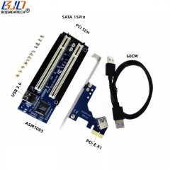 PCI Express PCI-E 1X to 2 * PCI Slot Adapter Expansion Riser Card for Desktop Motherboard