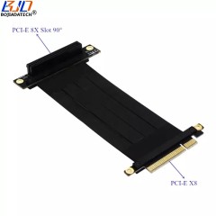 PCI-E PCIe 8X to X8 Female to Male Riser Extension Cable 90 Degree 20CM