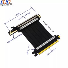 PCI-E PCIe 3.0 16X to X16 GPU Extender Riser Extension Cable GEN3 90 Degree 20CM For High-end Graphics Card