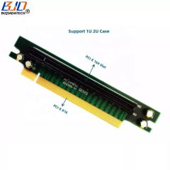 PCI-E x16 PCIe PCIExpress 16x Male to Female Riser Extension Card Adapter Converter 90 Degree For 1U 2U Chassis Case