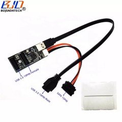 2 * USB 3.0 19PIN Socket to USB3.0 19PIN Male Cable &amp; SATA 15Pin Power Connector for Desktop Front Panel