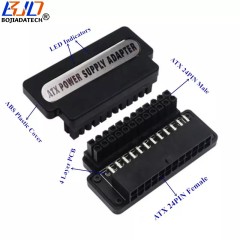 ATX 24Pin to 24PIN Connector Right Angle Converter Adapter Card For Computer Motherboard