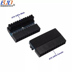 ATX 24Pin Connector to 24-Pin Adapter Converter 90 degree for Desktop Motherboard