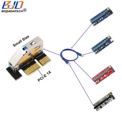 USB 3.0 Connector to PCI Express X1 PCI-E 1X Adapter for PCIe 16X to 1X GPU Riser