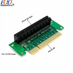 PCI-Express PCI-E 8X Slot to PCIe X8 Adapter Converter Card Right Angle 90 Degree for 1U 2U Computer Chassis Case