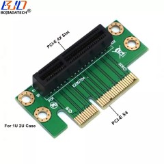 PCI Express PCI-E 4X Adapter Riser Card 90 Degree Right Angle PCIe X4 Converter for 1U 2U Server Computer Chassis Case