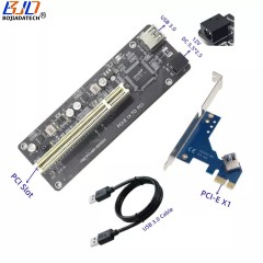 PCI Slot to PCI Express X1 PCI-E 1X Expansion Adapter Card 12V 5.5*2.5MM DC Power Connector Support CLKRUN and PME