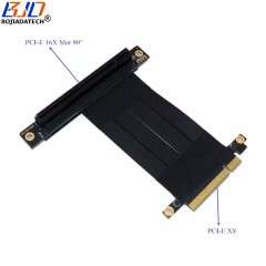 PCI Express PCI-E 3.0 16X Slot to PCIe 8X Riser Card Adapter Extension Cable 90 Degree 20CM