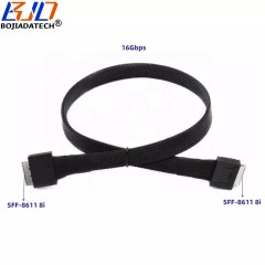 OCuLink SFF-8611 8i to SFF8611 8i Server Hard Disk PCI-E Adapter Extension Cable 0.5M