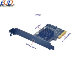 PCI Express PCIE 4X to USB 3.2 TYPE-C Adapter Controller Expansion Card 20Gbps ASM3242 For Desktop Motherboard